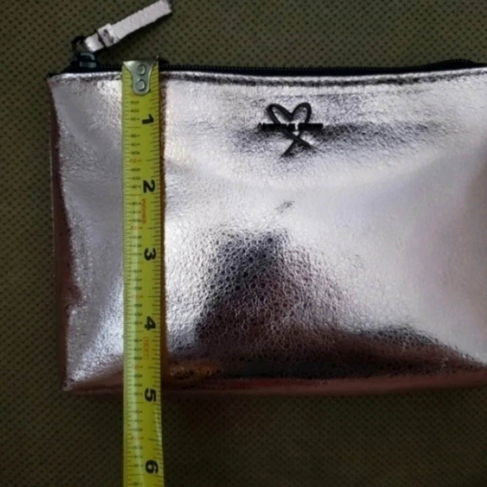 Victoria's Secret makeup case bag set metallic crackle